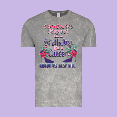 Womens September Girl Stepping Into My Birthday Vintage Tee Designed By Bettercallsaul