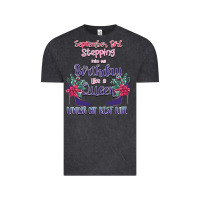 Vintage Black Womens September Girl Stepping Into My Birthday Vintage Tee - Bettercallsaul