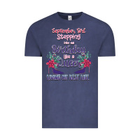 Vintage Denim Womens September Girl Stepping Into My Birthday Vintage Tee - Bettercallsaul