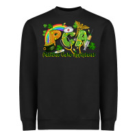 Black PCA Patient Care Assistant St. Patrick's Day Heavyweight Sweatshirt - CowGirlArtShop