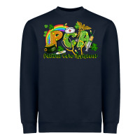 Navy PCA Patient Care Assistant St. Patrick's Day Heavyweight Sweatshirt - CowGirlArtShop