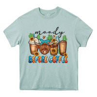 Arona moody before coffee Heavy Core Tee - MaliasSmallBusiness