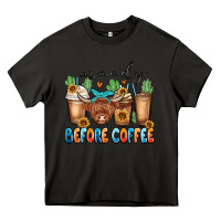 Asphalt moody before coffee Heavy Core Tee - MaliasSmallBusiness