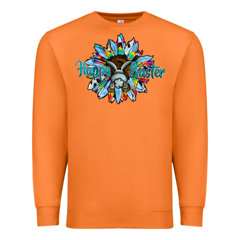 Happy Easter Sunflower Premium Sweatshirt by CowhideDigitalArt | Teevron