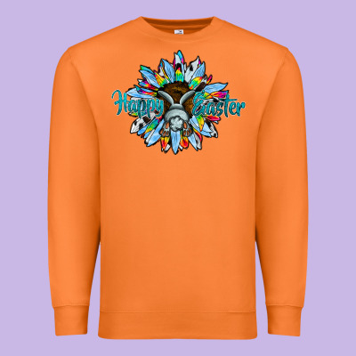 Happy Easter Sunflower Premium Sweatshirt Designed By Cowhidedigitalart