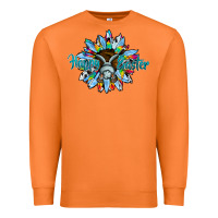 Carrot happy easter sunflower Premium Sweatshirt - CowhideDigitalArt