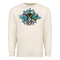 Sandshell happy easter sunflower Premium Sweatshirt - CowhideDigitalArt