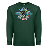 Sports Green happy easter sunflower Premium Sweatshirt - CowhideDigitalArt