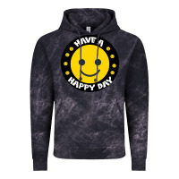 Cloud Black Have A Happy Day Vintage Hoodie - Bettercallsaul