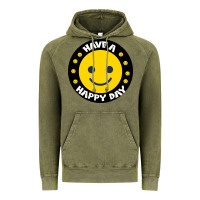 Vintage Olive Have A Happy Day Vintage Hoodie - Bettercallsaul