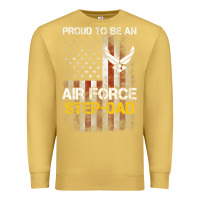 Antique Gold Hot Trend Proud Air Force Step-Dad American Flag Premium Sweatshirt - PixelWave