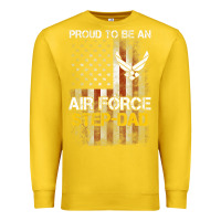 Lemon Hot Trend Proud Air Force Step-Dad American Flag Premium Sweatshirt - PixelWave