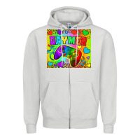 Dove Grey LGBTQ+ Gaymer With Hearts Tumbler Zipper Hoodie - BundleAndBundleShop