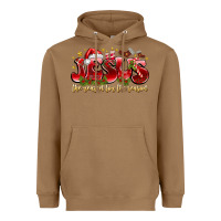 Toasted Coconut Jesus The Reason For The Season Heavyweight Hoodie - CowhideDigitalArt
