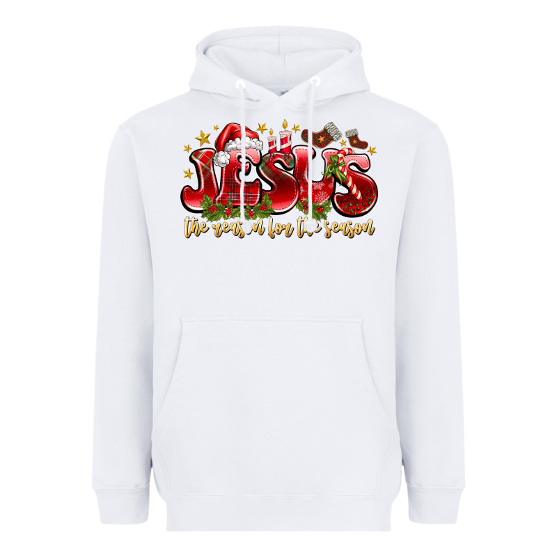 Jesus The Reason For The Season Heavyweight Hoodie by CowhideDigitalArt | Teevron