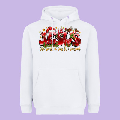 Jesus The Reason For The Season Heavyweight Hoodie Designed By Cowhidedigitalart