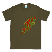 Army Green Cactus Pattern Lightning Classic Tee - Bettercallsaul