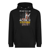 Hot Trend Proud Air Force Step-dad American Flag Heavyweight Hoodie | Teevron