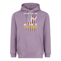 Lavender Hot Trend Proud Air Force Step-Dad American Flag Heavyweight Hoodie - PixelWave