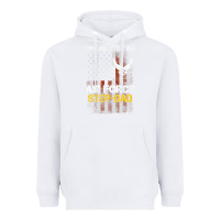 White Hot Trend Proud Air Force Step-Dad American Flag Heavyweight Hoodie - PixelWave