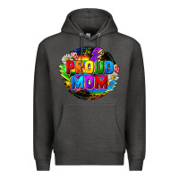 Charcoal Heather proud mom lgbt Premium Hoodie - FaDigitalArtStudio