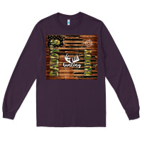 Plum daddy's hunting buddy Long Sleeve Tee - TumblerDesignByShophia