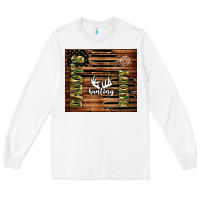 White daddy's hunting buddy Long Sleeve Tee - TumblerDesignByShophia