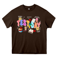 Chocolate Brown test day Heavy Core Tee - JahusDesignShop