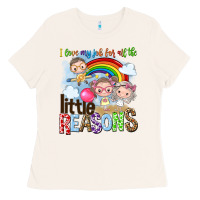 Bone i love my job for all the little reasons Ladies Tee - NancyCooperArtShop