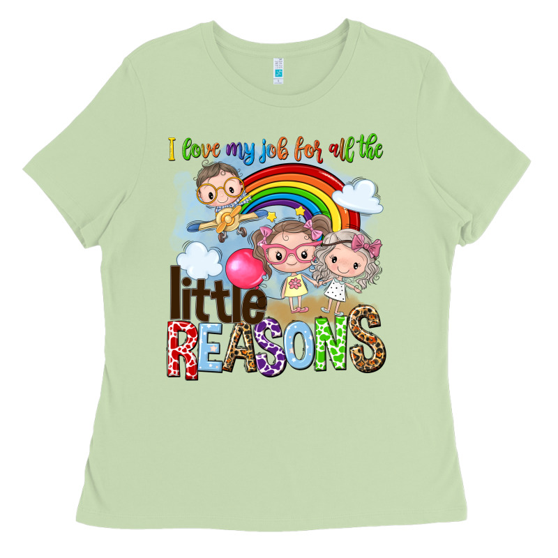 I Love My Job For All The Little Reasons Ladies Tee by NancyCooperArtShop | Teevron