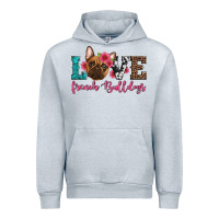 Heather Grey love french bulldogs Urban Hoodie - Artiststas