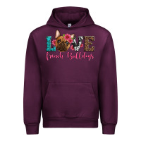 Mauve Wine love french bulldogs Urban Hoodie - Artiststas
