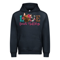 Navy love french bulldogs Urban Hoodie - Artiststas