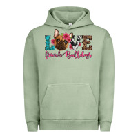 Pigment Oil Green love french bulldogs Urban Hoodie - Artiststas