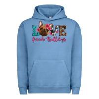Pigment Pebble Blue love french bulldogs Urban Hoodie - Artiststas