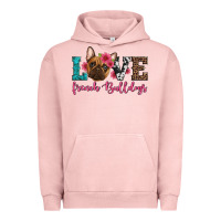 Pigment Salmon love french bulldogs Urban Hoodie - Artiststas