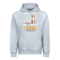 Heather Grey Hot Trend Proud Air Force Step-Dad American Flag Urban Hoodie - PixelWave