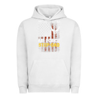 Pigment Lunar Rock Hot Trend Proud Air Force Step-Dad American Flag Urban Hoodie - PixelWave