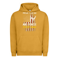 Pigment Peanut Butter Hot Trend Proud Air Force Step-Dad American Flag Urban Hoodie - PixelWave