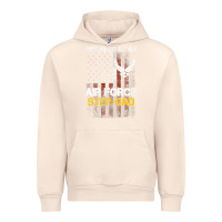 Sandshell Hot Trend Proud Air Force Step-Dad American Flag Urban Hoodie - PixelWave