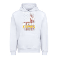 White Hot Trend Proud Air Force Step-Dad American Flag Urban Hoodie - PixelWave