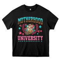 Black motherhood university with coffee Heavy Core Tee - NancyCooperArtShop