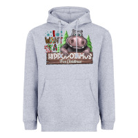 Heather Grey IWant Hippopota maps For Christmas Heavyweight Hoodie - CowhideDigitalArt