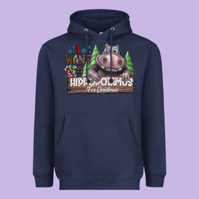 Iwant Hippopota Maps For Christmas Heavyweight Hoodie Designed By Cowhidedigitalart