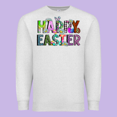 Happy Easter Premium Sweatshirt Designed By Cowhidedigitalart