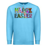 Ocean Blue Happy Easter Premium Sweatshirt - CowhideDigitalArt