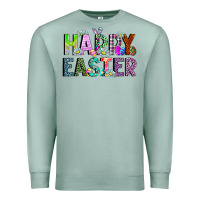 Seafoam Happy Easter Premium Sweatshirt - CowhideDigitalArt