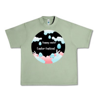 Oil Green Happy Easter Urban Heavy Tee - Bettercallsaul