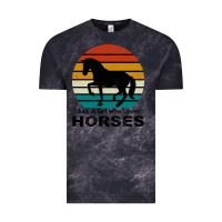 Cloud Black Just A Girl Who Loves Horses Vintage Tee - Bettercallsaul
