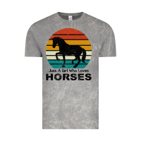 Cloud Rock Just A Girl Who Loves Horses Vintage Tee - Bettercallsaul
